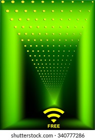 Diseño de vectores de diseño de contraseña gratuita para Wifi