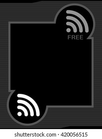 Wifi Free Password Concept Design Vector Art