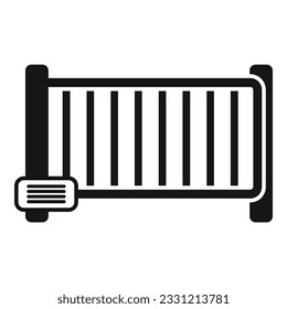 Wifi garage door icon simple vector. Automatic security. Auto parking