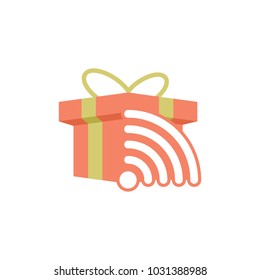 Wifi Gift Logo Icon Design