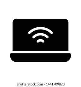 wifi glyph flat vector icon