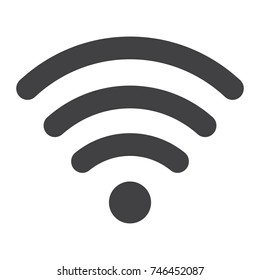 Wifi glyph icon, web and mobile, internet sign vector graphics, a solid pattern on a white background, eps 10.