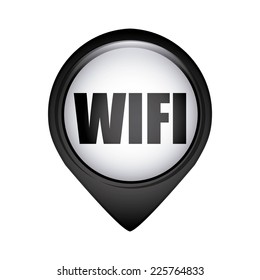 wifi graphic design , vector illustration