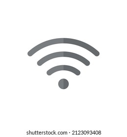 Wifi grey flat vector icon