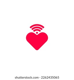 Wifi with a heart symbol for the cofee shops or tea places. Can also be a symbol for you to spread the love.