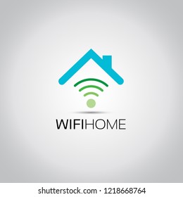 Wifi at Home Template Logo