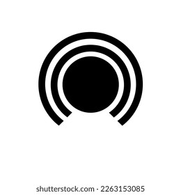 icono de punto caliente wifi con diseño sencillo	
