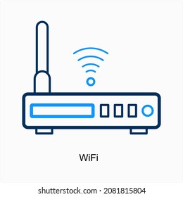 Wi-Fi or Hotspot Icon Concept