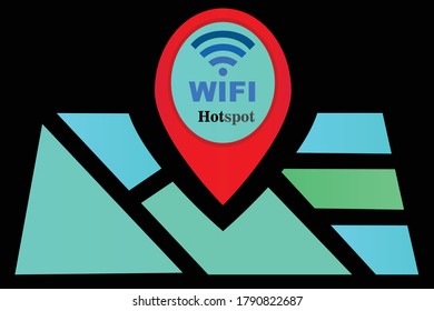Ubicaciones de puntos de conexión WIFI en el mapa