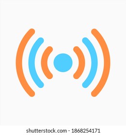 Wifi hotspot tethering icon vector isolated on white background. suitable for any purposes. user interface elements