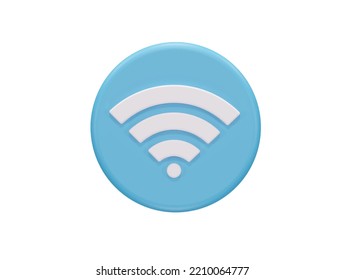 elemento de ilustración 3d del icono Wifi