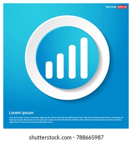 Wifi icon Abstract Blue Web Sticker Button