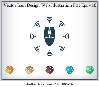 Wi-Fi icon around the computer mouse