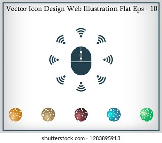 Wi-Fi icon around the computer mouse