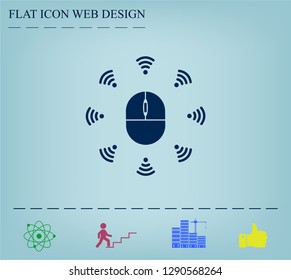 Wi-Fi icon around the computer mouse