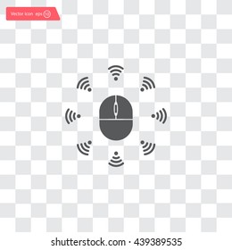 Wi-Fi icon around the computer mouse