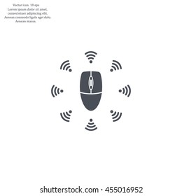 Wi-Fi icon around the computer mouse