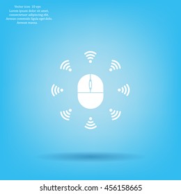 Wi-Fi icon around the computer mouse