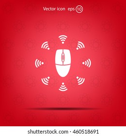 Wi-Fi icon around the computer mouse