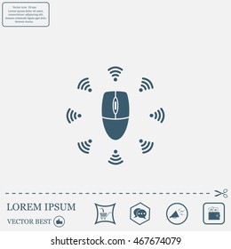 Wi-Fi icon around the computer mouse