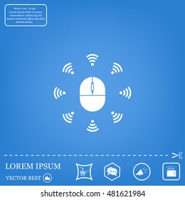 Wi-Fi icon around the computer mouse