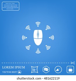 Wi-Fi icon around the computer mouse