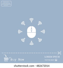 Wi-Fi icon around the computer mouse