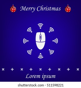 Wi-Fi icon around the computer mouse