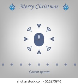 Wi-Fi icon around the computer mouse