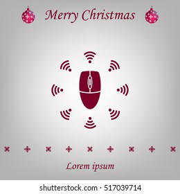 Wi-Fi icon around the computer mouse