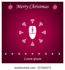 Wi-Fi icon around the computer mouse