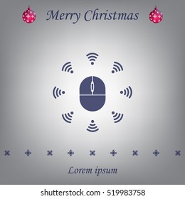 Wi-Fi icon around the computer mouse