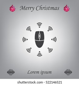 Wi-Fi icon around the computer mouse