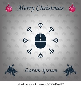 Wi-Fi icon around the computer mouse