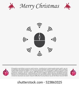 Wi-Fi icon around the computer mouse