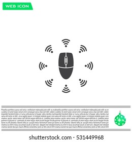 Wi-Fi icon around the computer mouse