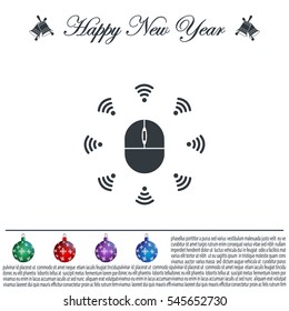 Wi-Fi icon around the computer mouse