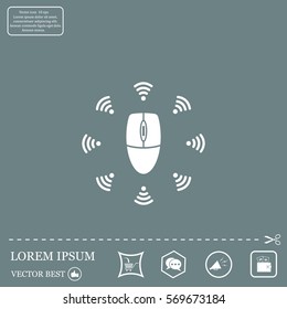 Wi-Fi icon around the computer mouse