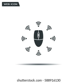 Wi-Fi icon around the computer mouse