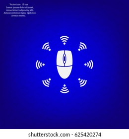 Wi-Fi icon around the computer mouse