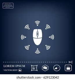Wi-Fi icon around the computer mouse