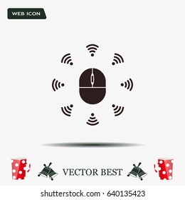 Wi-Fi icon around the computer mouse