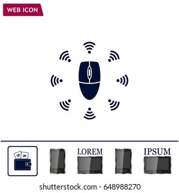Wi-Fi icon around the computer mouse