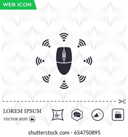 Wi-Fi icon around the computer mouse