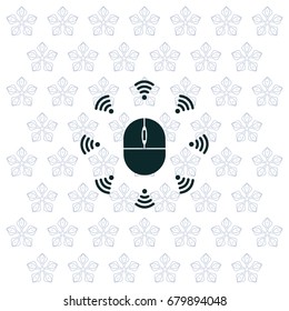 Wi-Fi icon around the computer mouse