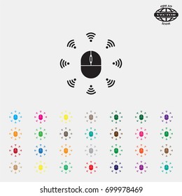 Wi-Fi icon around the computer mouse