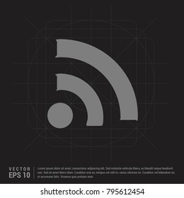 wifi icon Black Creative Background