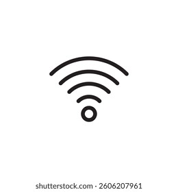 Wifi icon Black line, vector simple illustration for web and app..eps
