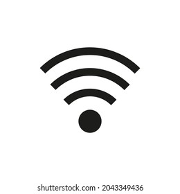 Wifi icon. black vector graphics