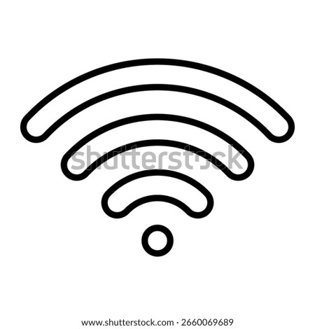 Wifi icon. Black vector illustration.